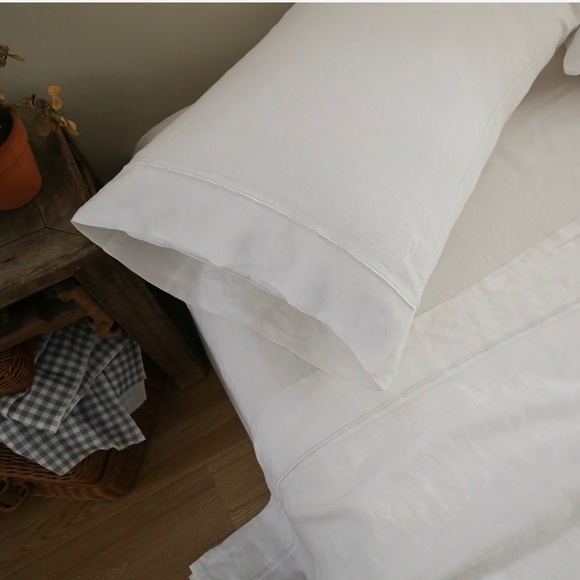 NWT Simple Opulence Twin Sheet Set 100% Linen - Picture 2 of 16